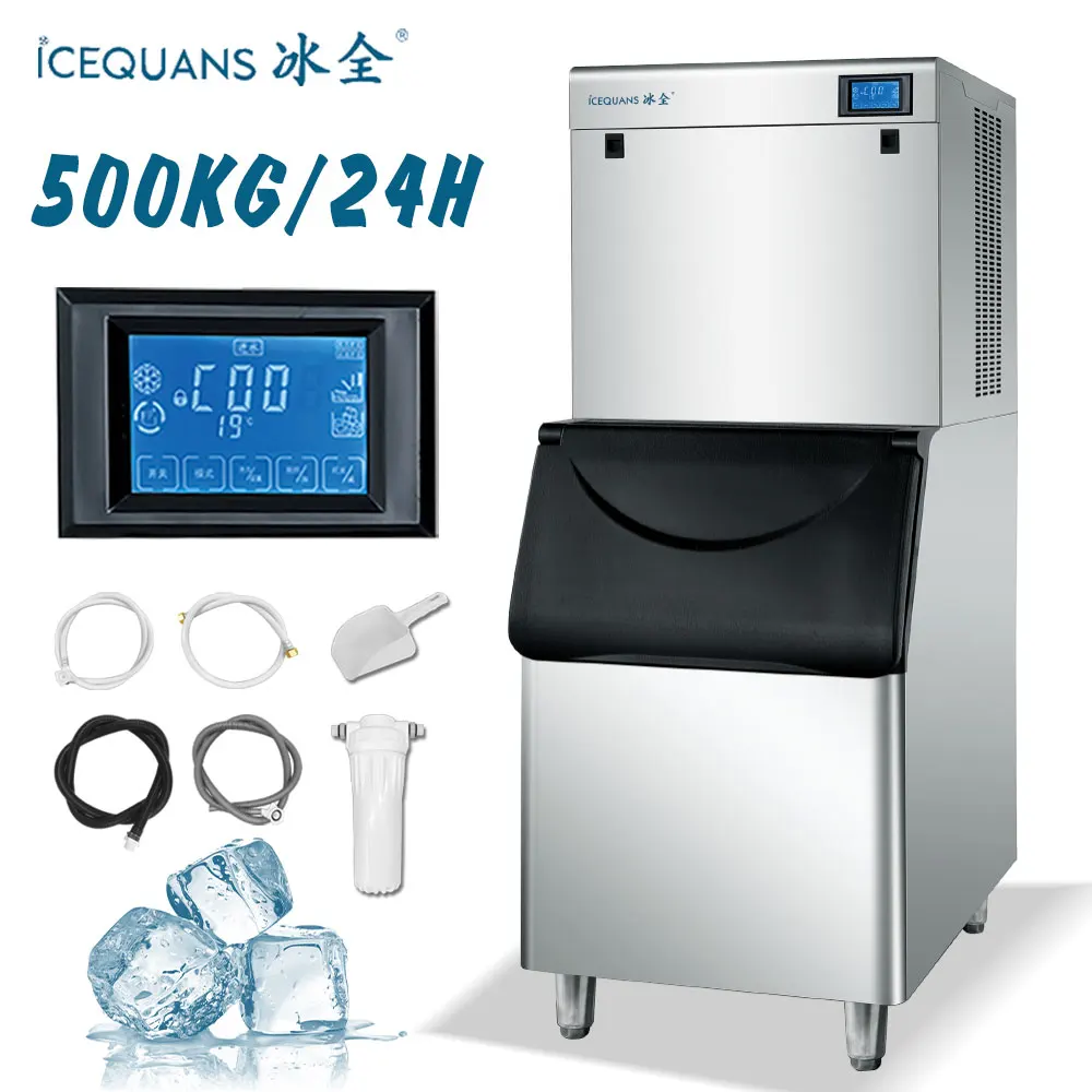 Big capacity 500KG 24H Ice Machines Making Maker Used Cube ice Maker ice maker machine for sale