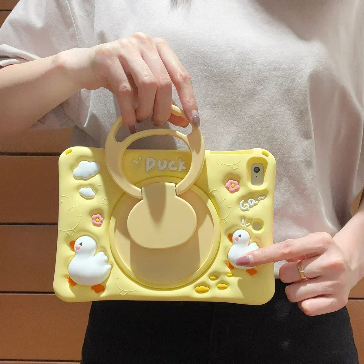 Étui pour tablette pour enfants avec rotation à 360 degrés, coque en silicone pour Samsung Galaxy Tab A8, A9, A9Plus, P610, T500, Twinking, T220