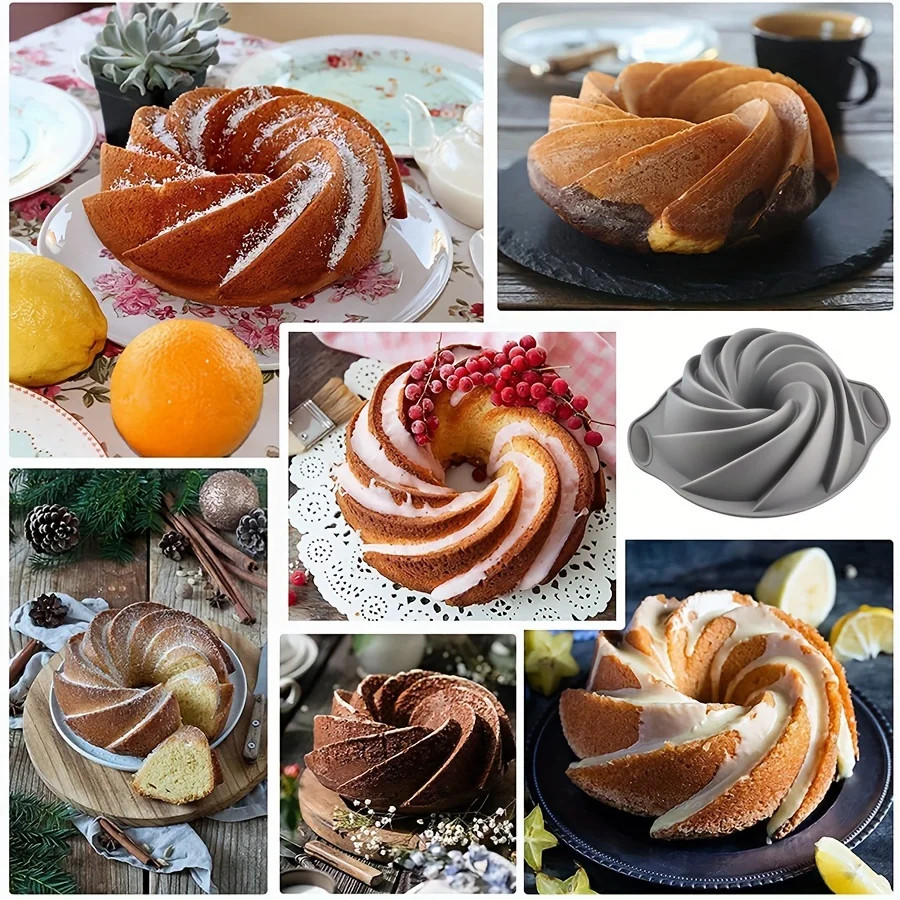 1pc Bundt Pan 11  x3 Heritage Bundtlette Cake Mold For Fluted Tube Cake Making Baking Tools Kitchen Gadgets Kitchen Accessories