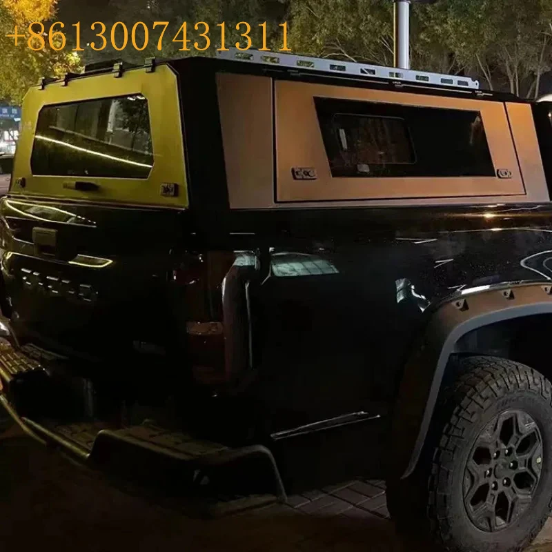 Factory High Quality Waterproof Dustproof Anti-Theft Three-Door Open Aluminum Alloy Pickup Canopy