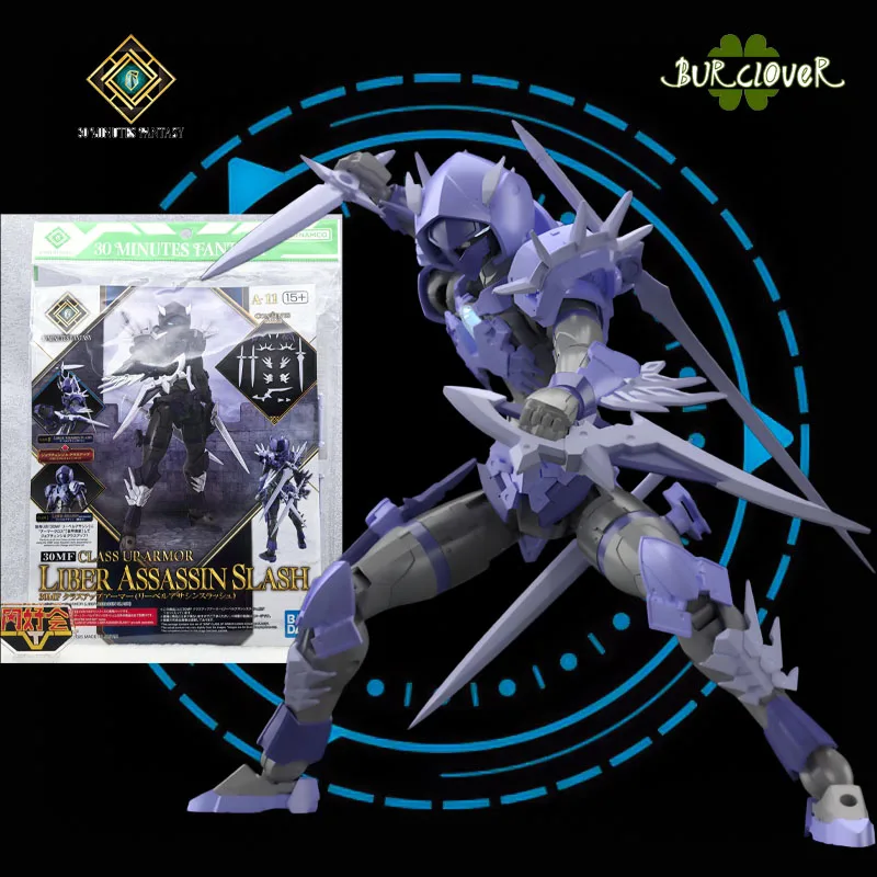 

Bandai Original MODEL KIT GUNDAM 3O MINUTES FANTASY ILIBER ASSASSIN SLASI Anime Action Figure Assembly Model Toys Model Gifts