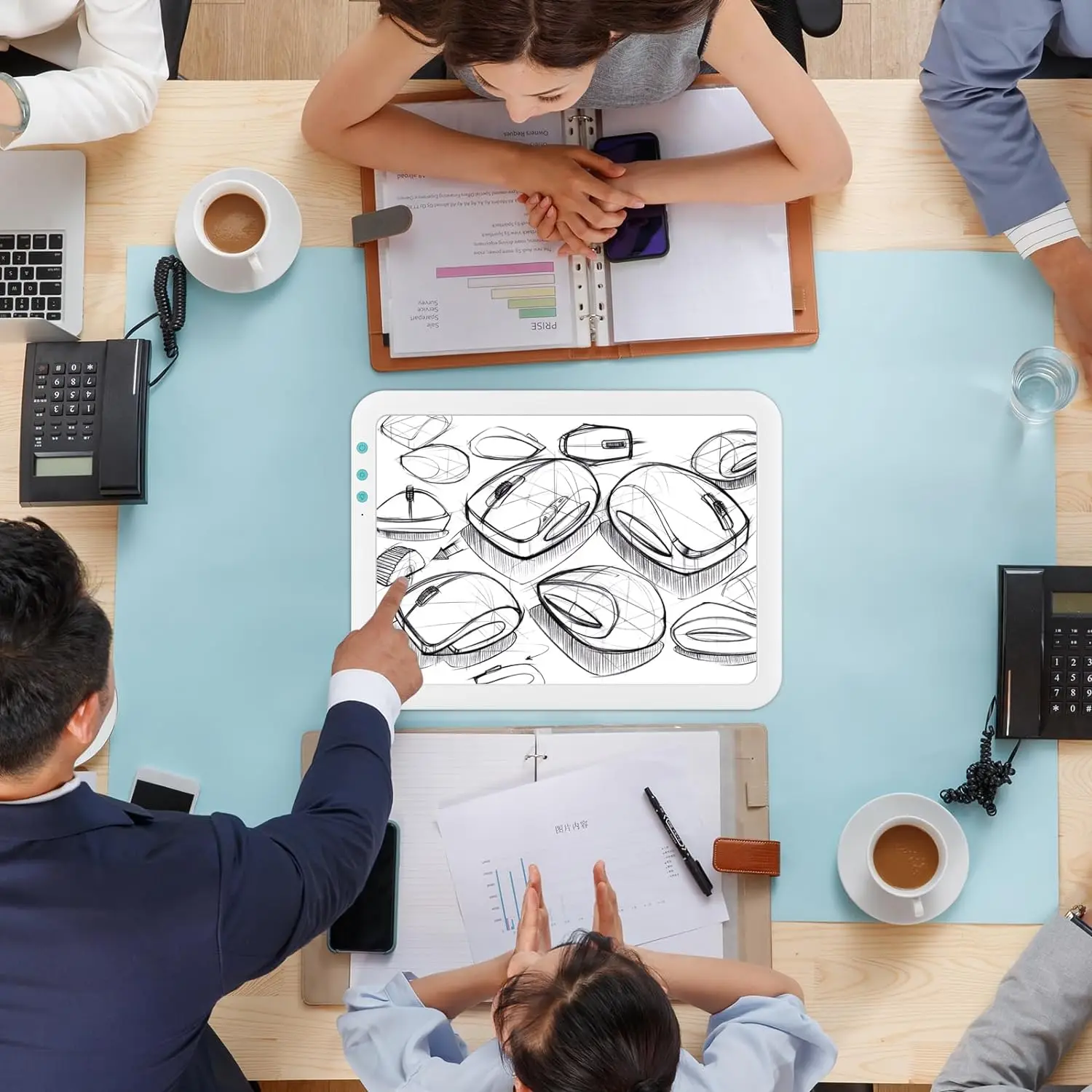 A4 Rechargeable LED Super Bright Light Pad,Ultra-Thin & Battery Life,Stepless/6 Level Brightness Adjustment for Diamond Painting