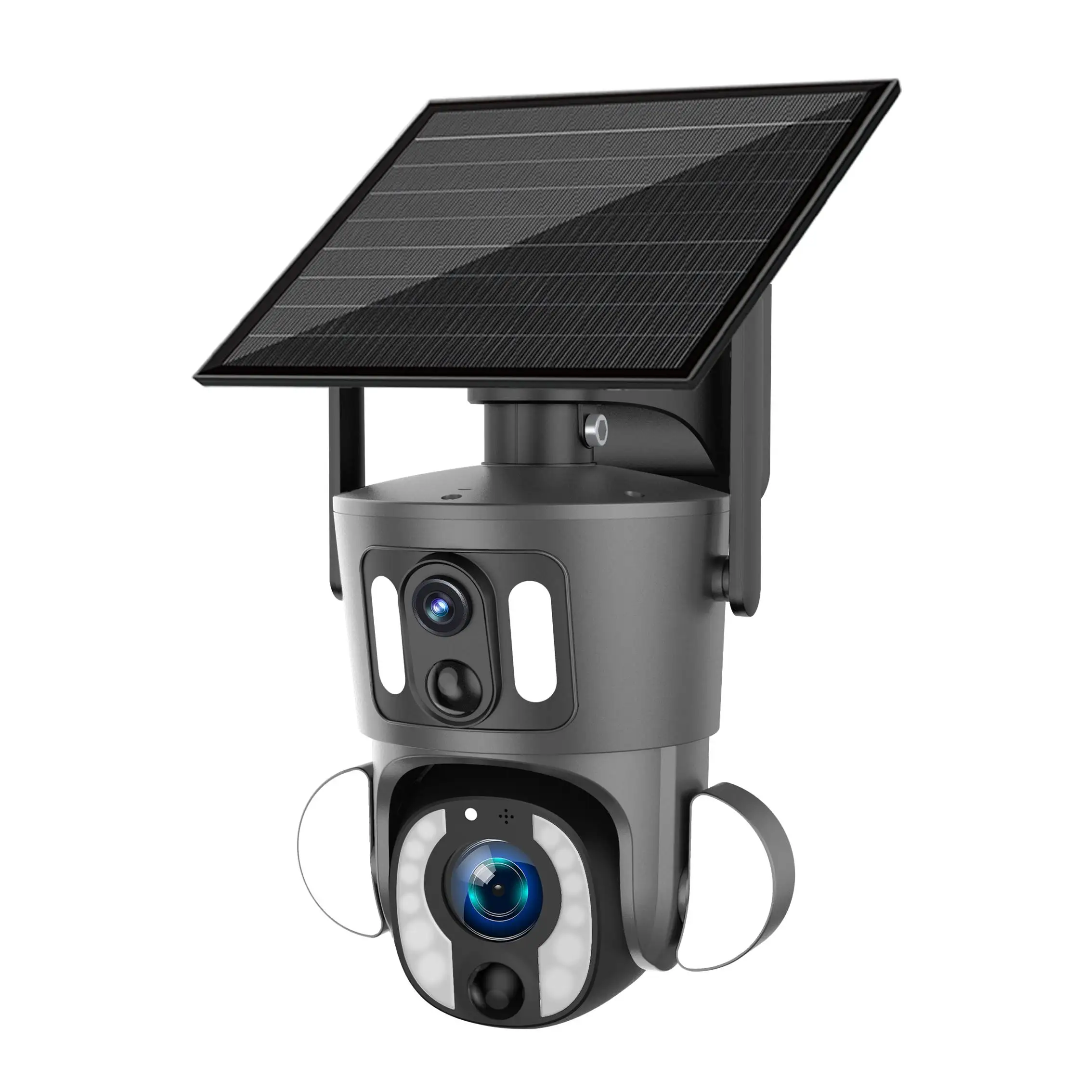 4MP 4G WiFi عدسة مزدوجة 10X التكبير لوحة طاقة شمسية الكرة الربط كاميرا Ptz الذكية #5
