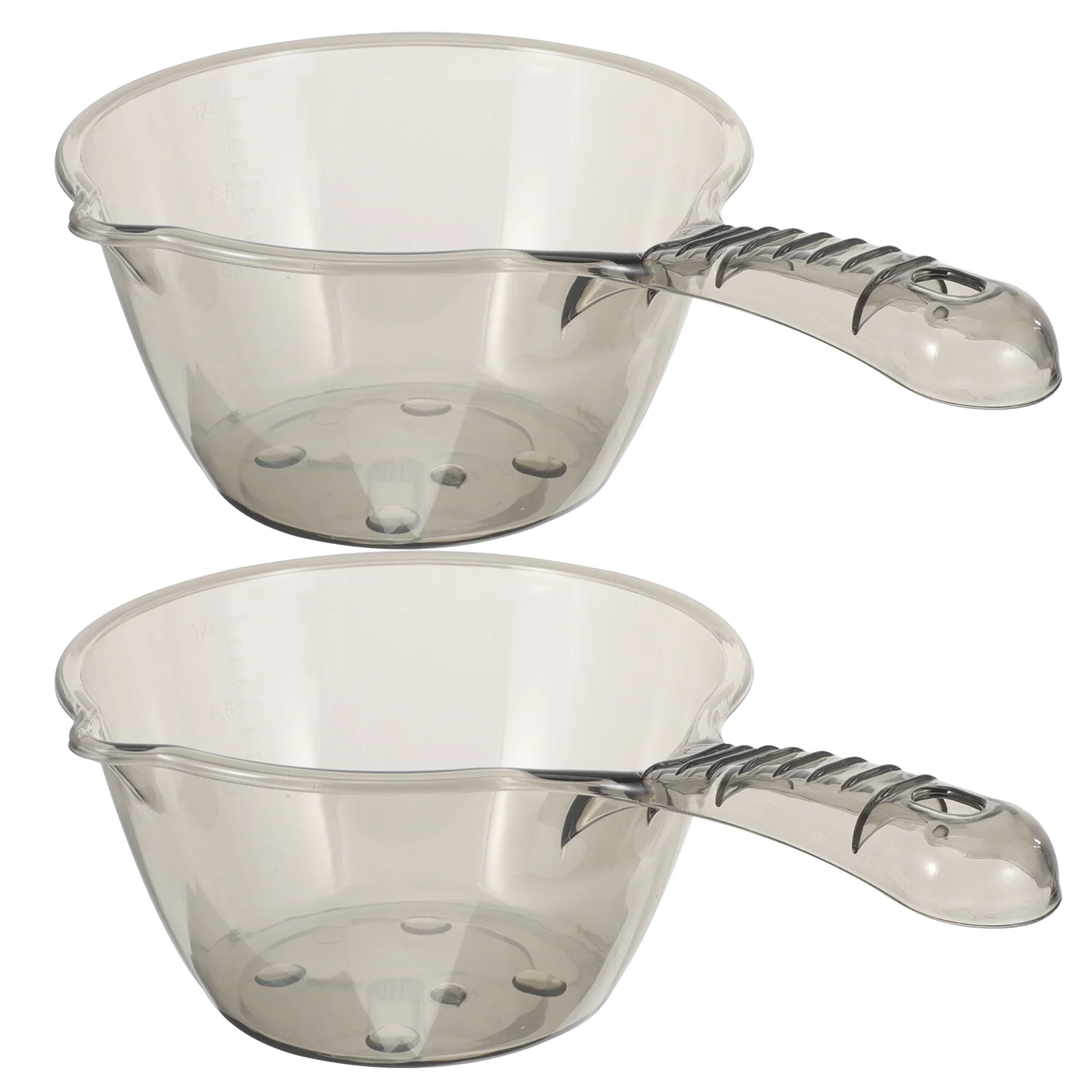 

2Pcs High-Grade Thick Water Ladle Plastic Scoop Bathroom Kitchen Multipurpose Ladle for Washing Cooking Watering and Household