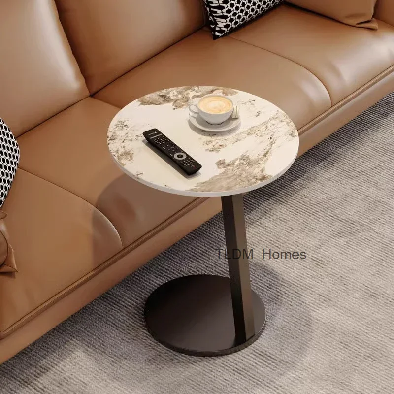 Marble Mini Coffee Tables Sofa Removable Designer Round Coffee Tables Sofa Side Interior Mesas De Jantar Bauhaus Furniture WZ