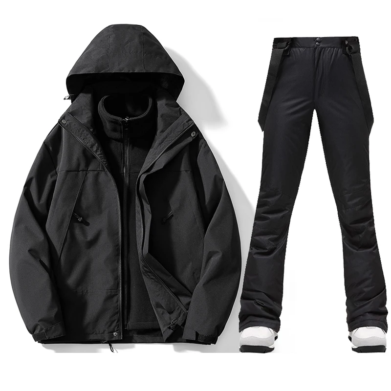 Women Ski Suit Waterproof Snow Fleece Jacket Pants Female Snowboard Sets Women's Winter Sports Warm Breathable Skiing Outfits