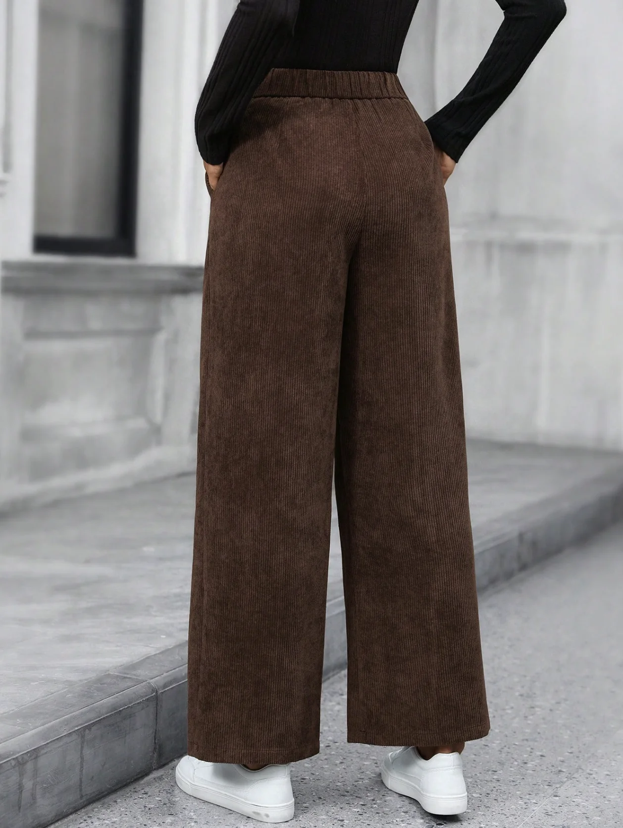 Maßgeschneiderte Urlaubshose für Damen, elegant, lässig, modisch, Outdoor-Sport, Cordhose für die ganze Saison – Detail 4