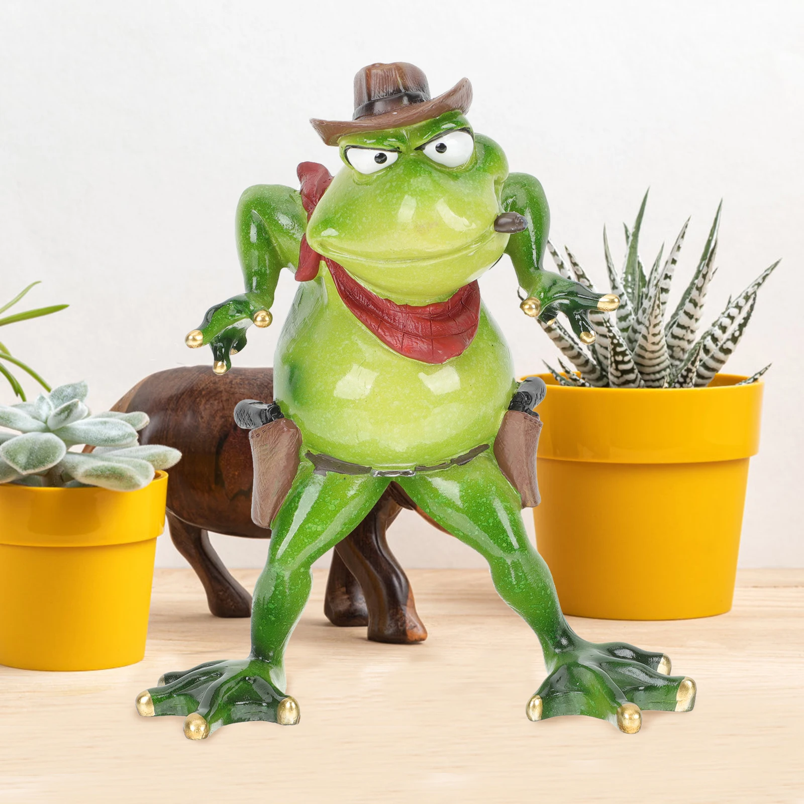 

Statue Resin Ornament Cute Garden Decor For Outdoor Garden Frogs Decor Lawn Pond Yard Table Centerpiece