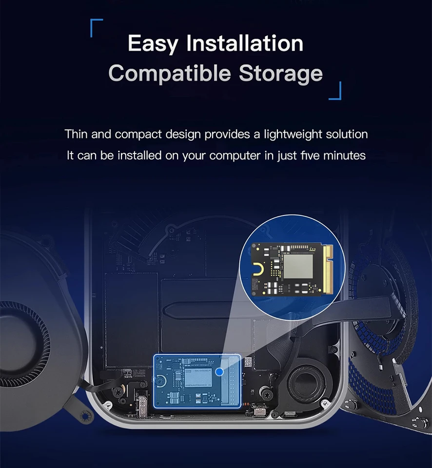 JCID M4 Mac Mini SSD 1TB 2TB Upgrade