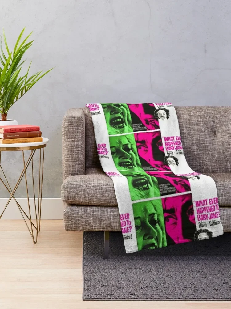 WHATEVER HAPPENED TO BABY JANE ? - VINTAGE POSTER ART - Throw Blanket Single Thermals For Travel Fluffy Softs Blankets