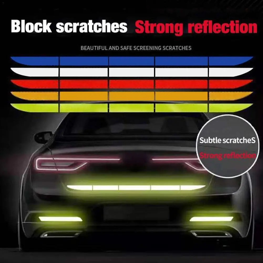 

Car Sticker Reflective Warning Safety Tape Anti Collision Warning Reflective Stickers Trunk Reflectante Car Accessories