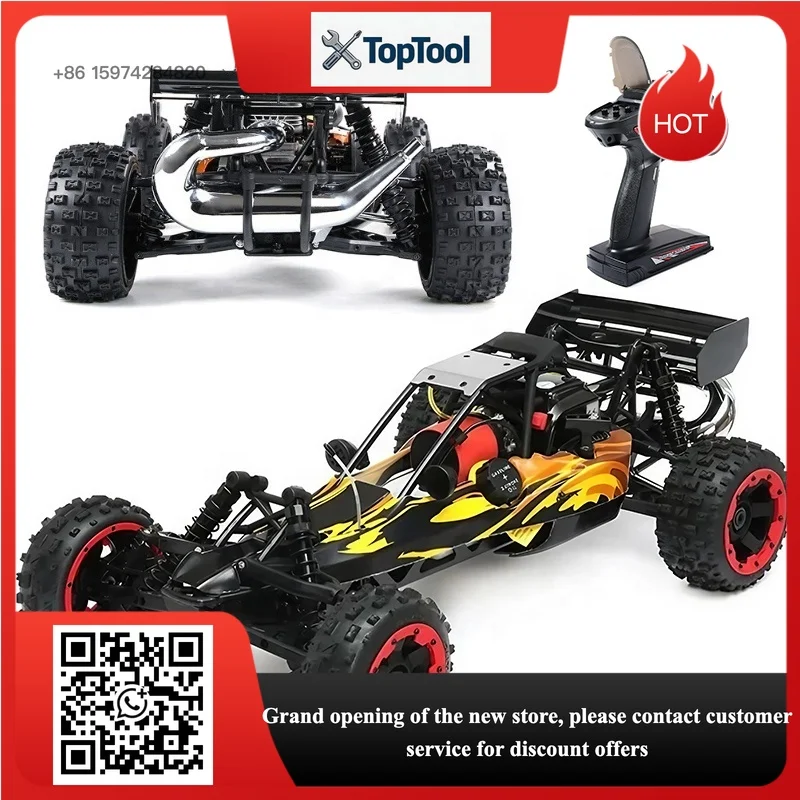 5B 2.4G RC Racing Buggy Car 80km/h 1/5 Gas 2 Stroke Engine Off-road Nitro Truck
