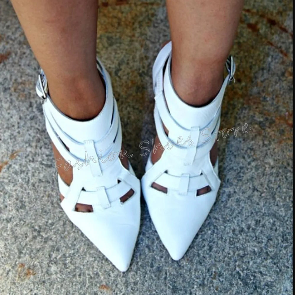 

Black Hollow Out Ankle Buckle Pumps Pointed Toe Thin High Heels High Heel Shoes for Women Heels 2025 New Zapatos Para Mujere