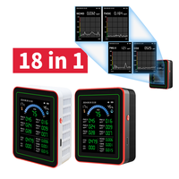 18 in 1 Air Quality Monitor TFT Display AQI CO CO2 Air Quality Monitor PM2.5 PM10 Formaldehyde TVOC Temperature and Humidity