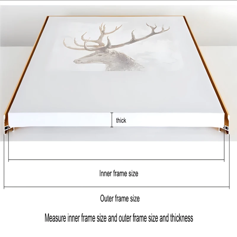 Customized Aluminum Alloy Frame for Paintings, Canvas Picture Frame, DIY, Modern, Grand Format, All Kinds of Size