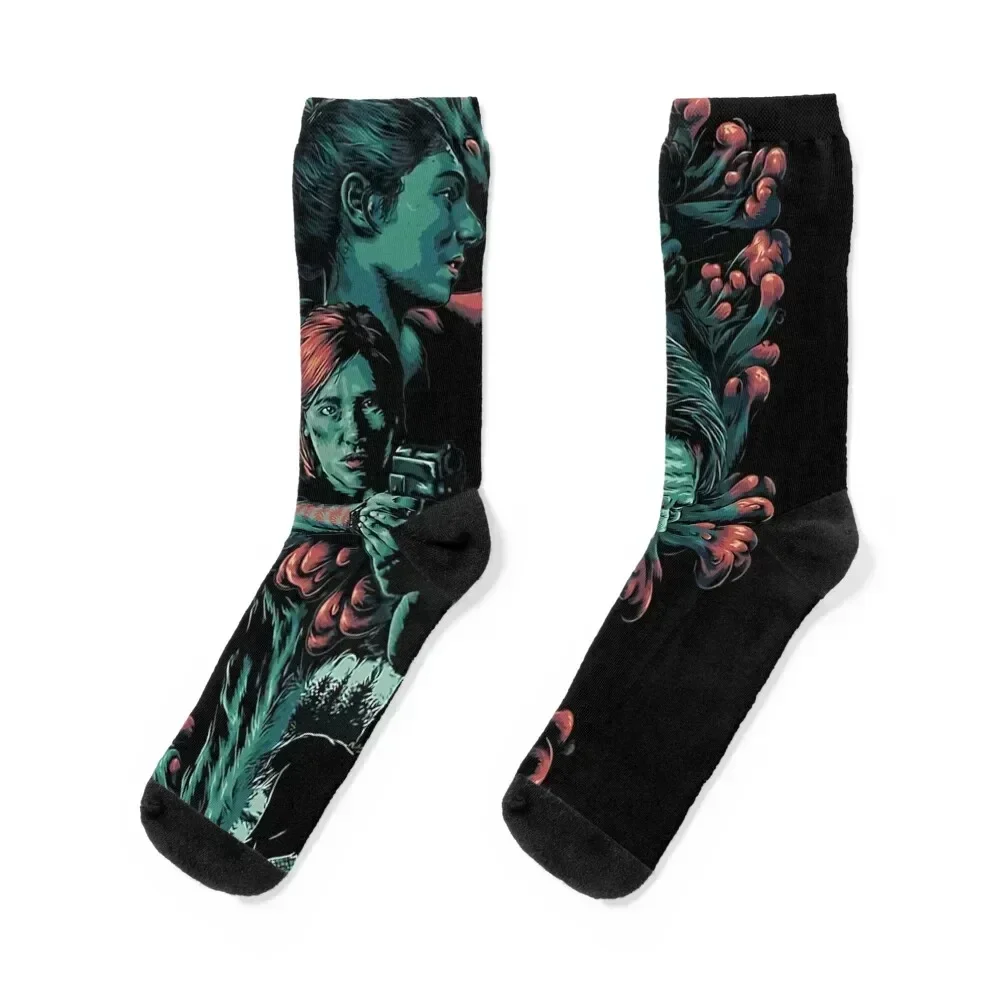 The Last of Us Joel and Ellie Family Socks Rugby Men's christmass gift Boy Socks Women's