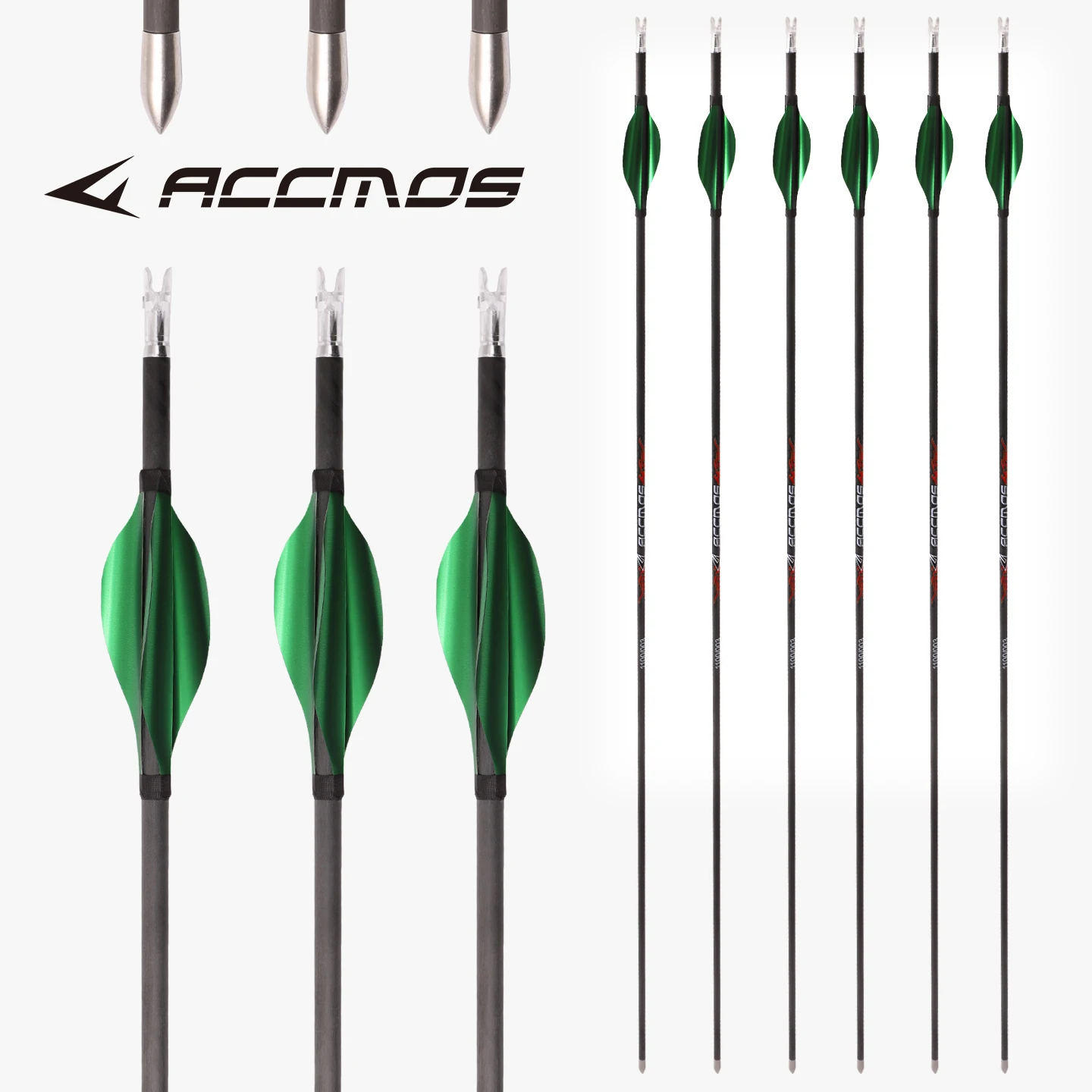 

6/12pcs 32inch Pure Carbon Arrow ID4.2 Sp400 500 600 700 800 900 1000 1300 1500 1800 Archery Bow Hunting Shooting Arrows