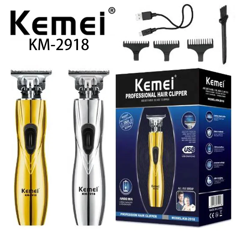 

Kemei Electric Hair Clipper KM-2918 Barber Carving Trimmer Professional Hair Clipper Cordless Trimmer