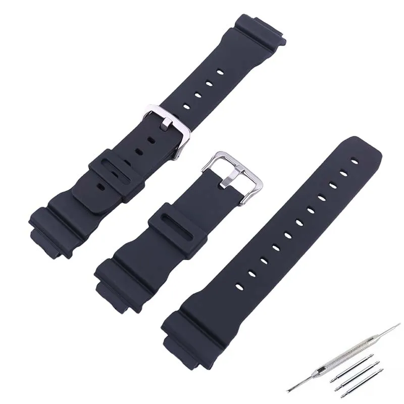 

Watch Accessories Resin watch band 16mm Compatible for men and women Casio GW6900 DW6600 6900 3230 6930 NB SN belt buckle strap