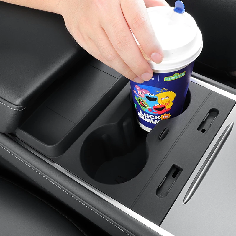 for Tesla Model Y/3 center console cup holder, silicone cup limiter, storage compartment, cup holder, interior storage