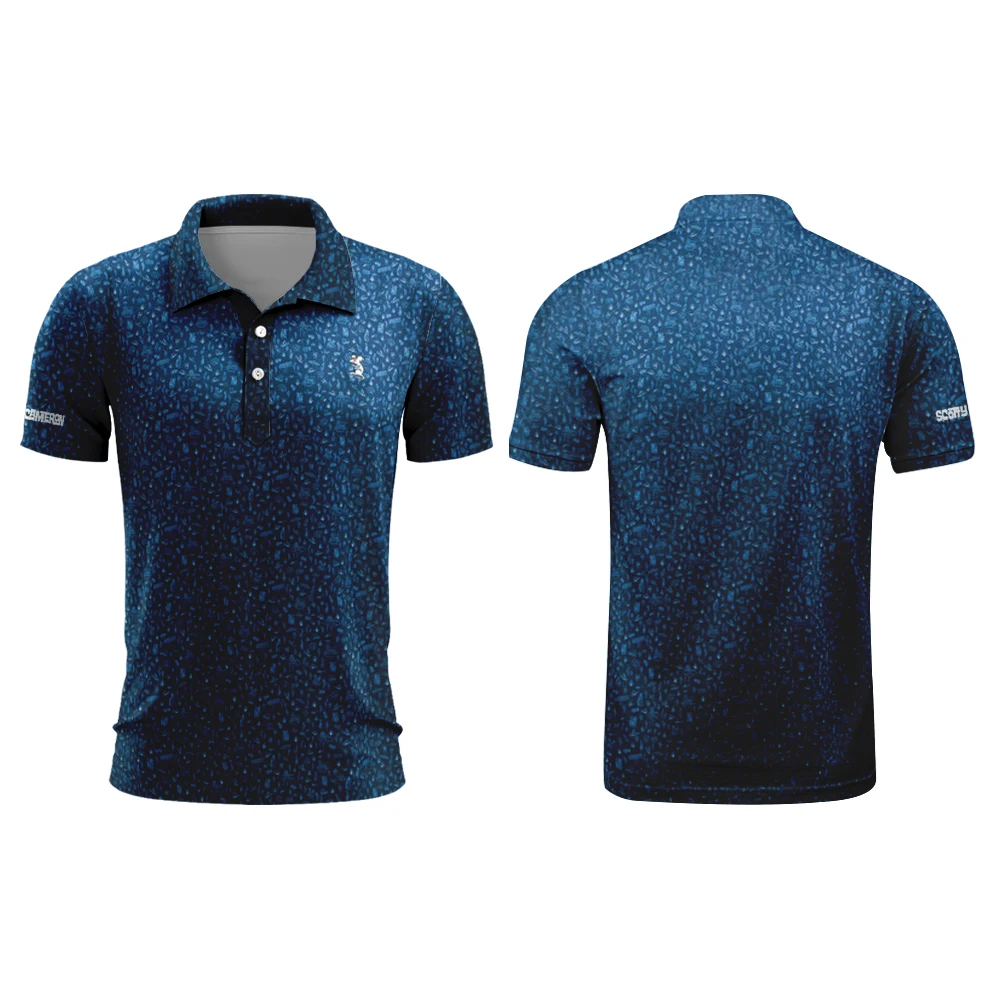 Herren Golf Polo Shirt Tour Ratte Badlands Bluff Performance Trikot lässig Herren Sommer schnell trocknen atmungsaktiv Golf Button Polo Shirt