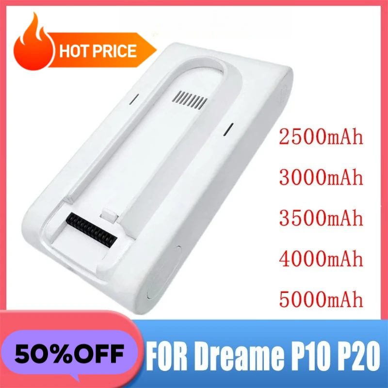 

For Dreame P10 P20 rechargeable batteries with a large capacity of 2500 - 5000mAh