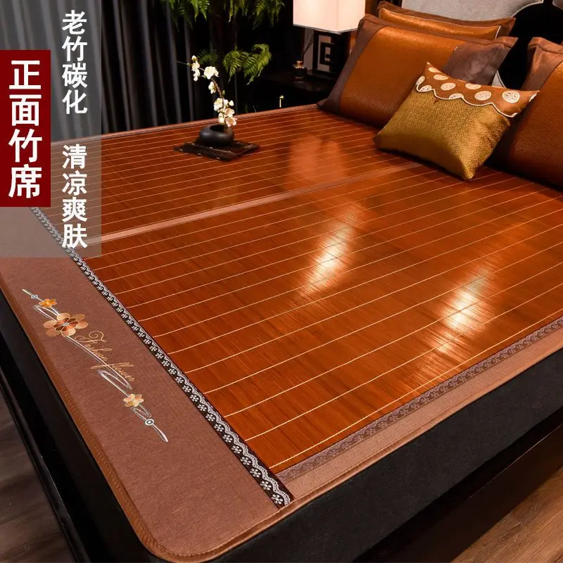 Bamboo mat 1.5 m household foldable straw mat 1.8 m 2m single Student dormitory 1.2 summer rugs carpets for bed