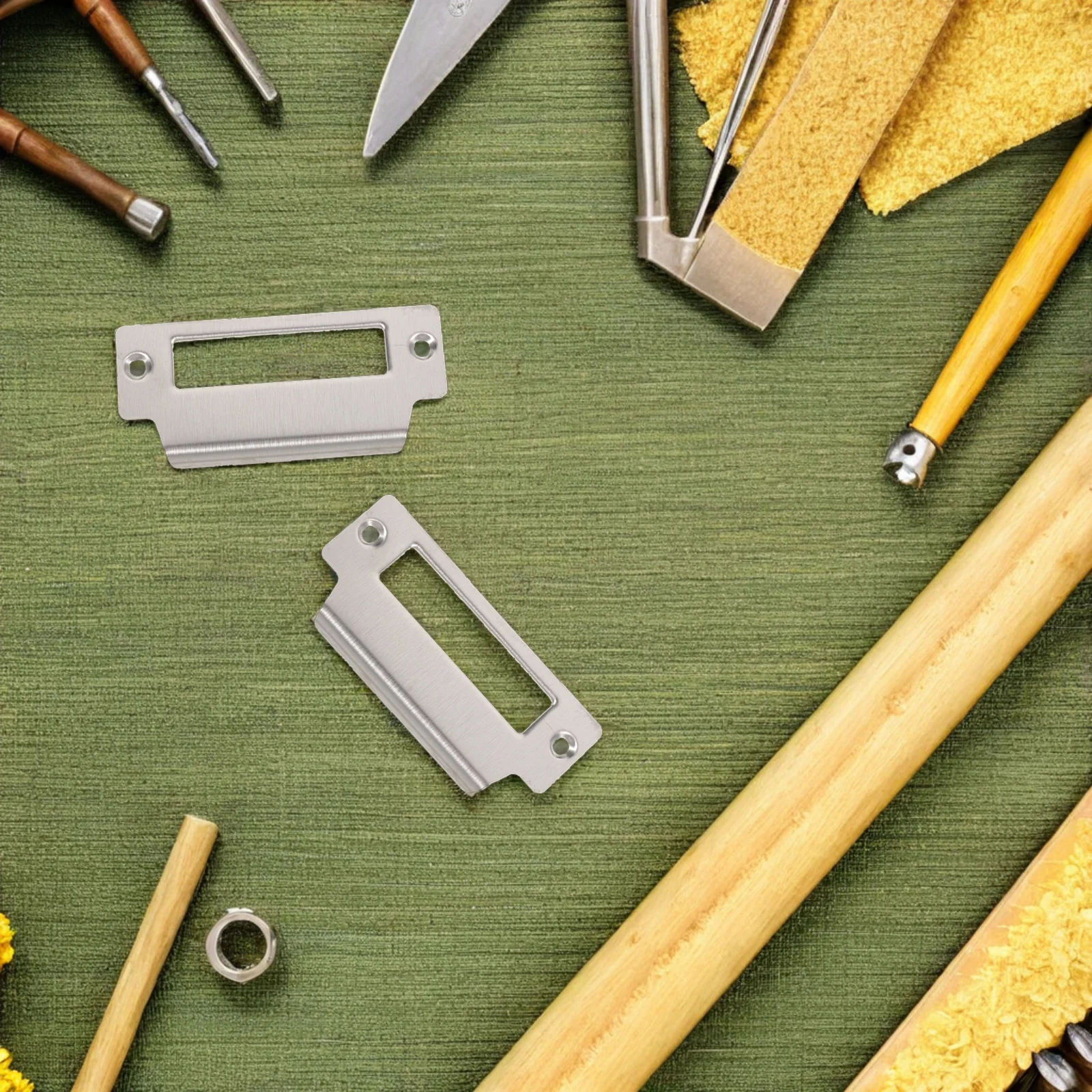 Placa de greve de porta, 6 peças, aço inoxidável de alta qualidade, durável, instalação rápida, melhor substituição para idosos quebrados