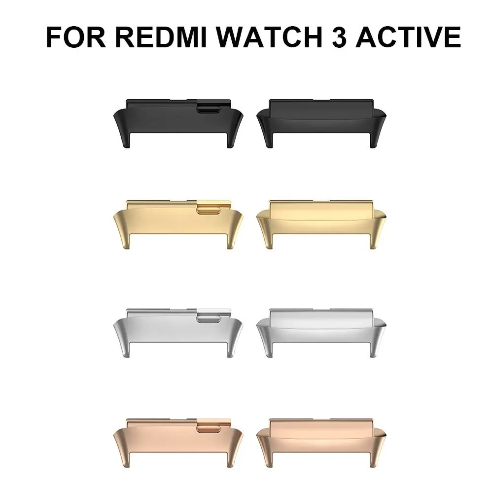 2Pcs Watch Strap Connector Adapters For Redmi Watch 3 Active Metal Connector Link Attachment For Xiaomi Redmi Watch 3 Active