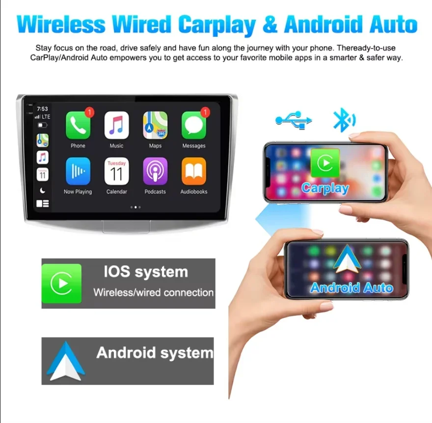 

Android 13 Car Radio For VW/Passat B7 CC B6 Car Multimedia Player 8G-128GB/4G/GPS Navigation Head Unit Player