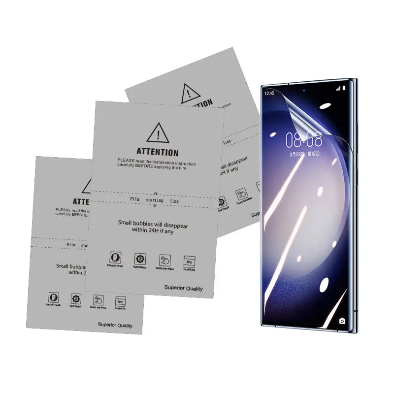 

30 pcs Universal HD Film Flexible Clear Hydrogel Screen Protector Phone Clear Tpu Cutting Film Screen Protector