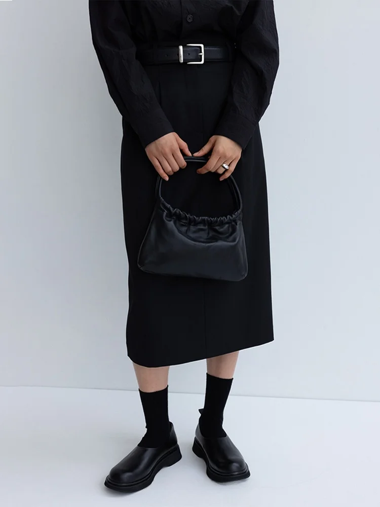 

Повседневная юбка-миди средней длины, женская цветная универсальная юбка с высокой талией, прямой крой, корейский Sle, весна-лето, новое поступление