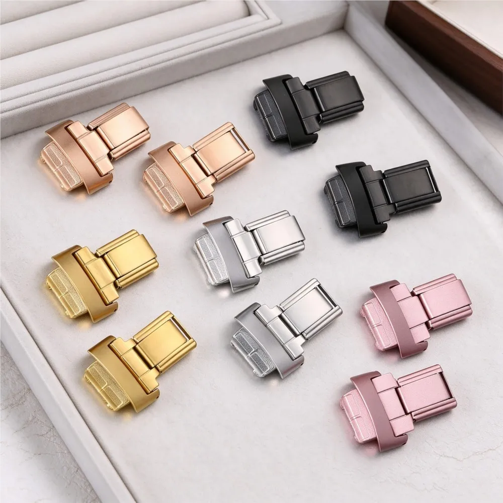 12mm Adapter for Smart Watch Personalized Watchband Strap Connector Colorful Stainless Steel Gadgets Italian Bracelet Accessory