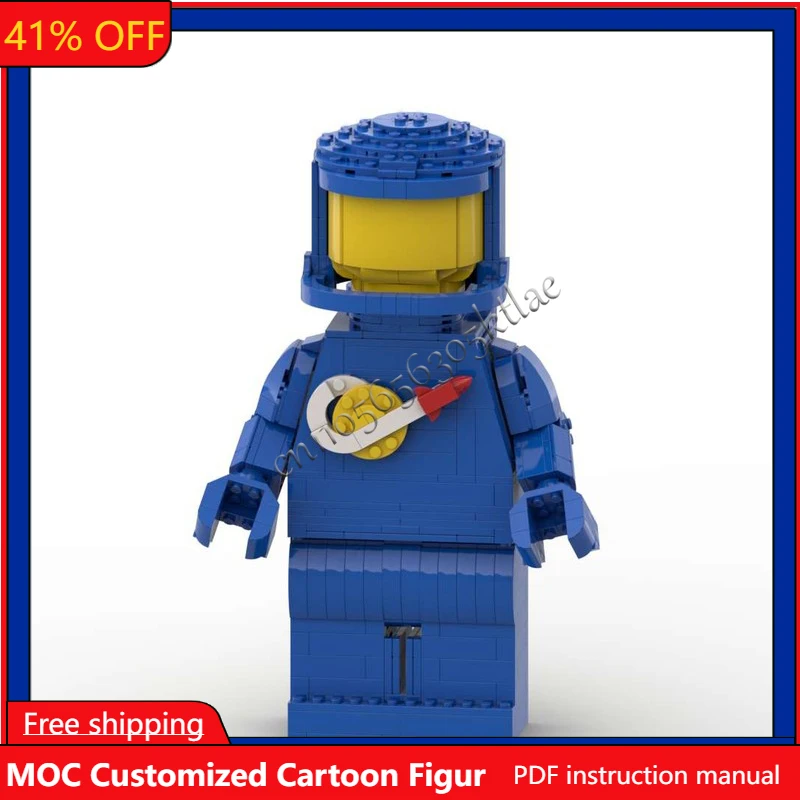 

760 PCS MOC Famous Up Scaled Spaceman Animation Figures Series Brickheaded Models Sets DIY Creative Bricks Assembly Toy Kid Gift
