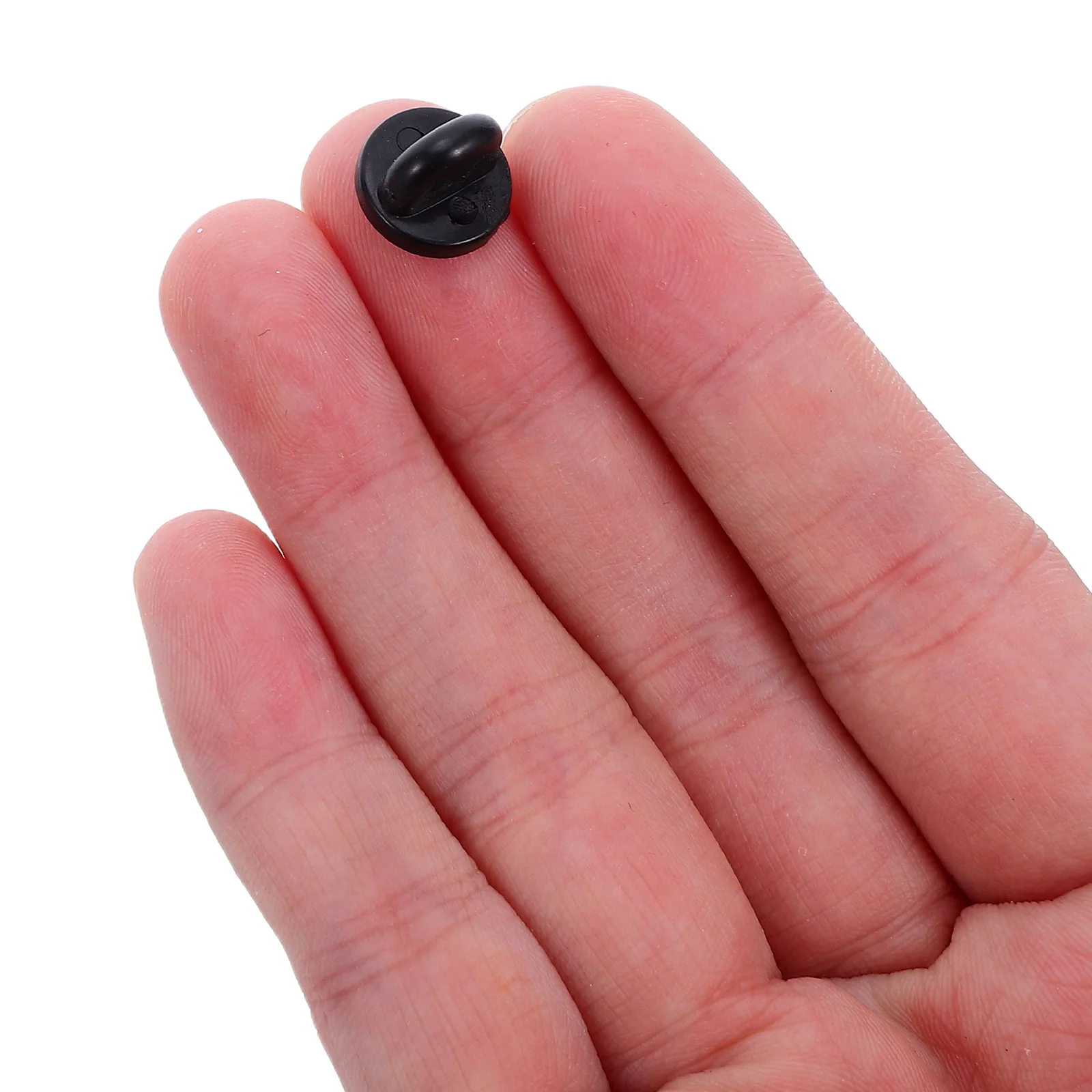 

150pcs Locking Pin Backs Flexible Silicone Clasps Secure Non-Slip Keepers For Lapel Pins Badges Brooches Storage Case