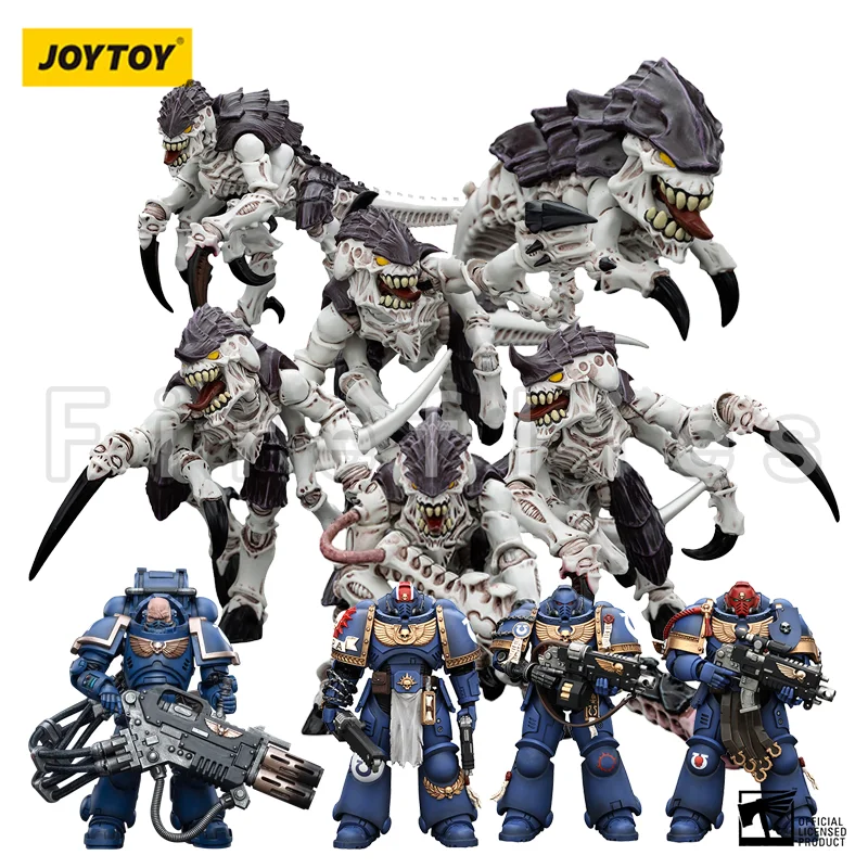 1/18 JOYTOY Action Figure Horus Heresy 40K Tyranid Warrior Warmaster Horus Lieutenant Titus Anime Model Toy