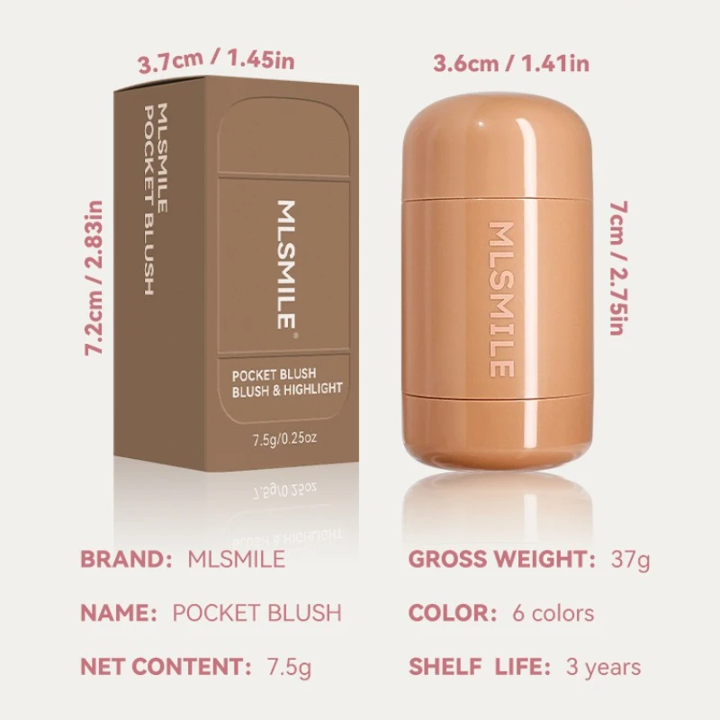 Maquiagem bochecha blush creme blush vara brilho labial não gorduroso e resistente à água rosto contorno caneta natural nu maquiagem olhar