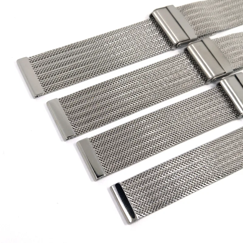 Сетчатый ремешок для часов «Миланская петля», браслет из нержавеющей стали для Samsung Galaxy, Huawei GT, DW, 18 мм 20 мм 22 мм 24 мм