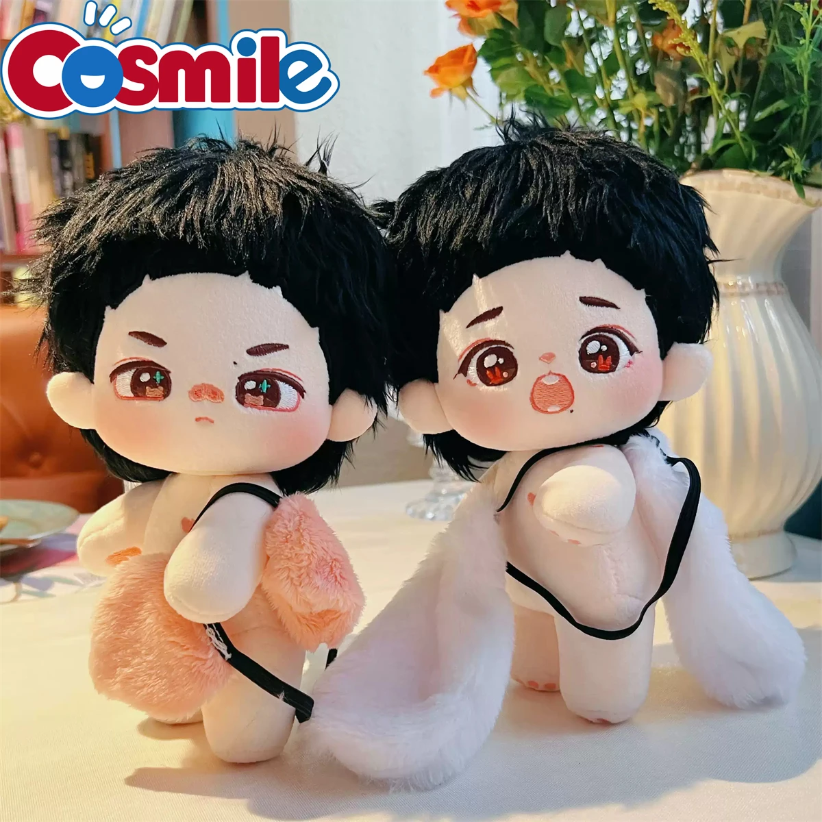 20cm Plushie Wang Yibo Xiao Zhan Idol Star Doll Toy Body Stuffed Plush Bag Accessories Cosplay Original Kids Gift