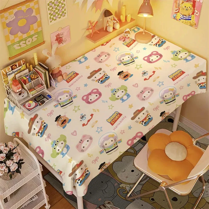 

Sanrio Hello Kitty скатерть милый мультфильм аниме новый стиль скатерть бестселлеры Ins принт дом Kawaii обеденный стол мода