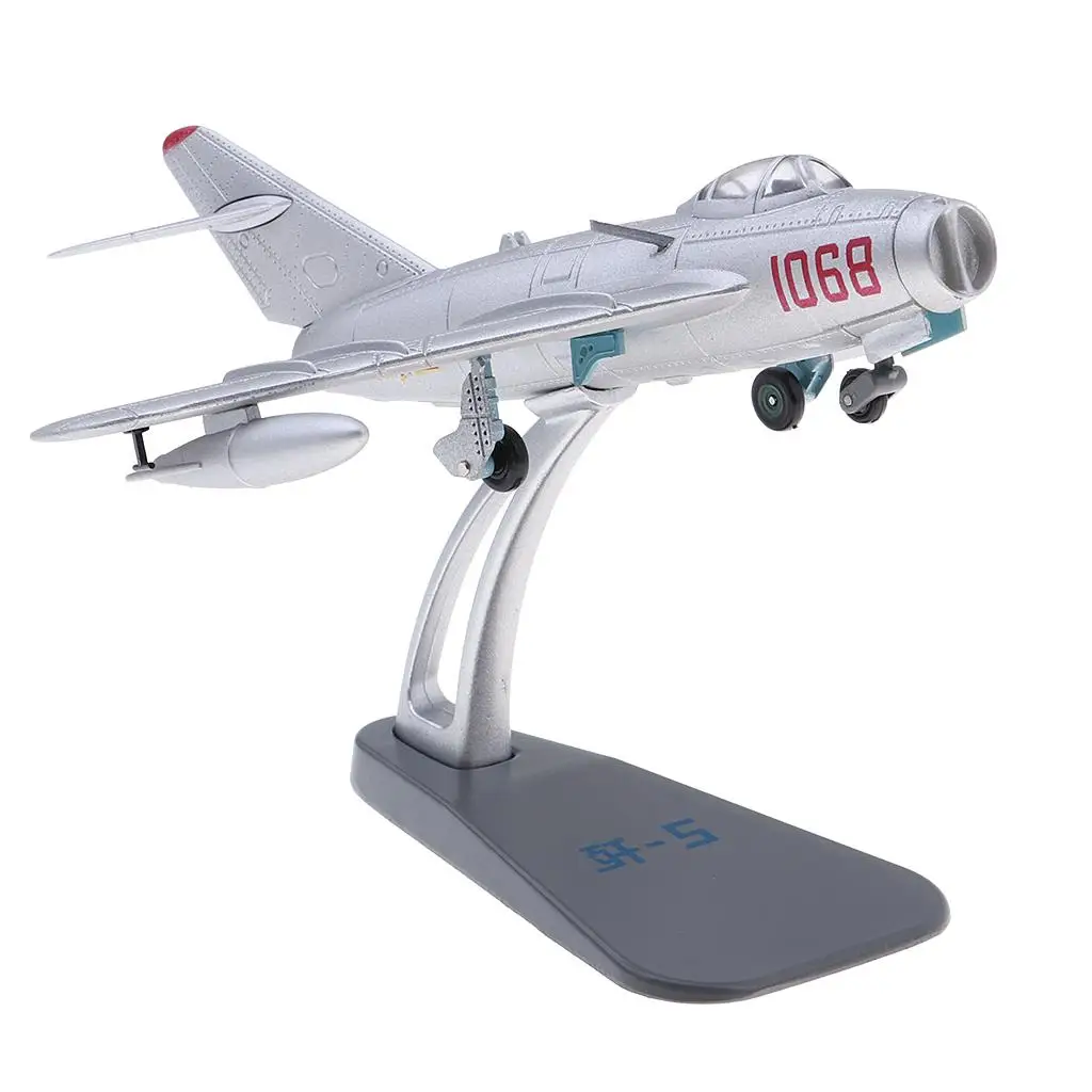 Shenyang J-5 Fresco 1:72 Scale War Aircraft Diecast Model & Display Stand