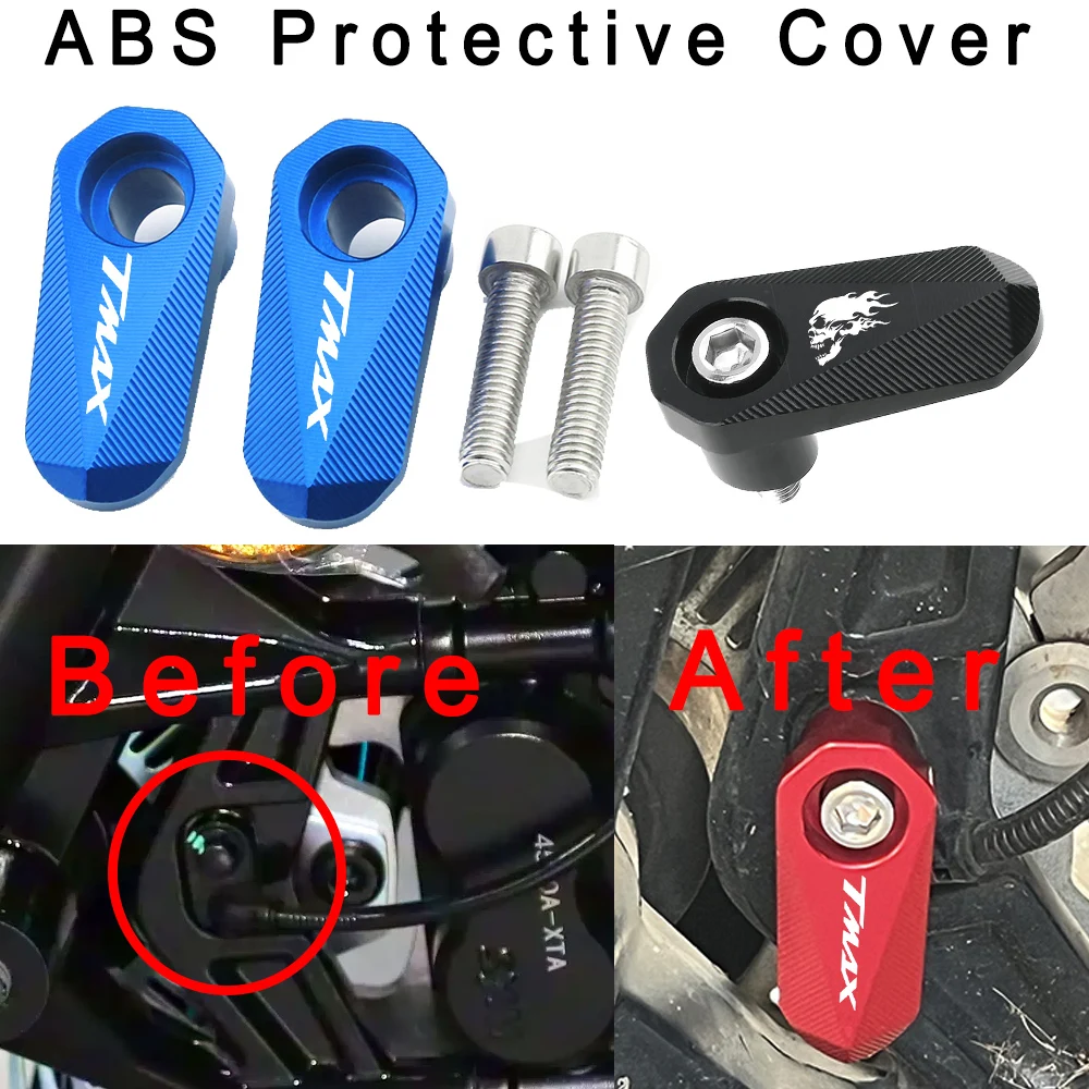 

6 Colors Wheel ABS Sensor Protection For Yamaha Tmax 530 560 500 Front Rear Motorcycle Accessories CNC Aluminum