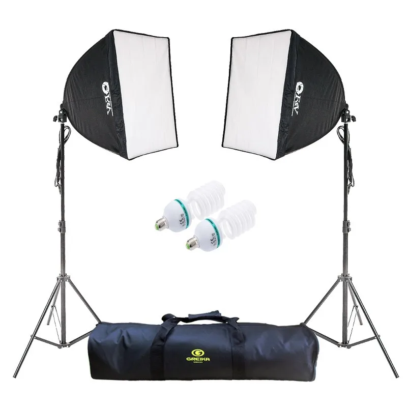 Studio Light Continuous Haze 50x50 + Lamp and Tripod Agate I-110V