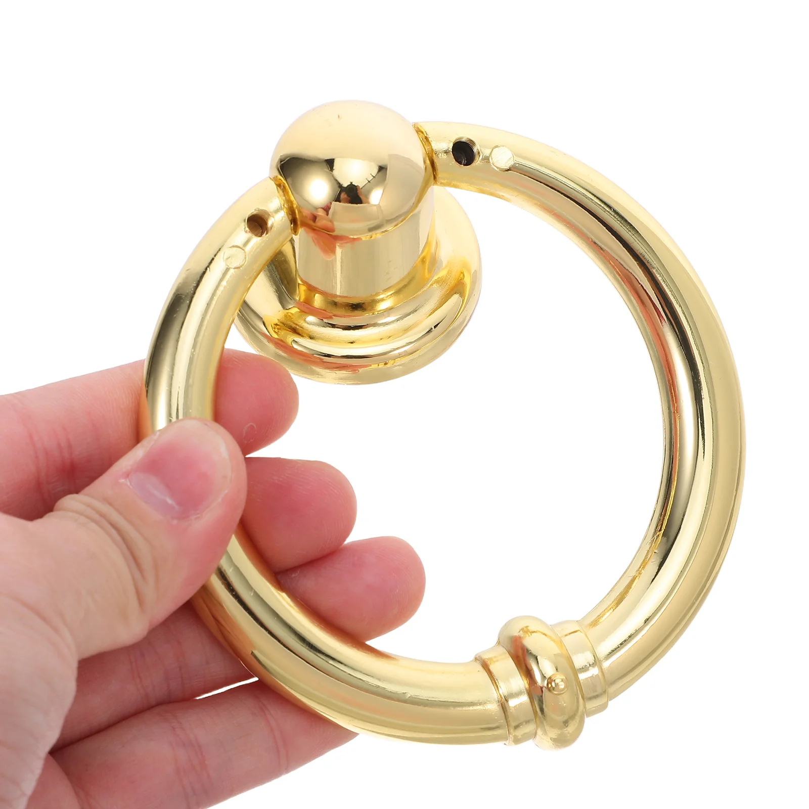 

Modern Round Ring Door Knocker Zinc Alloy Front Door Decoration Hardware for Residential Office Commercial Entry Exterior Home