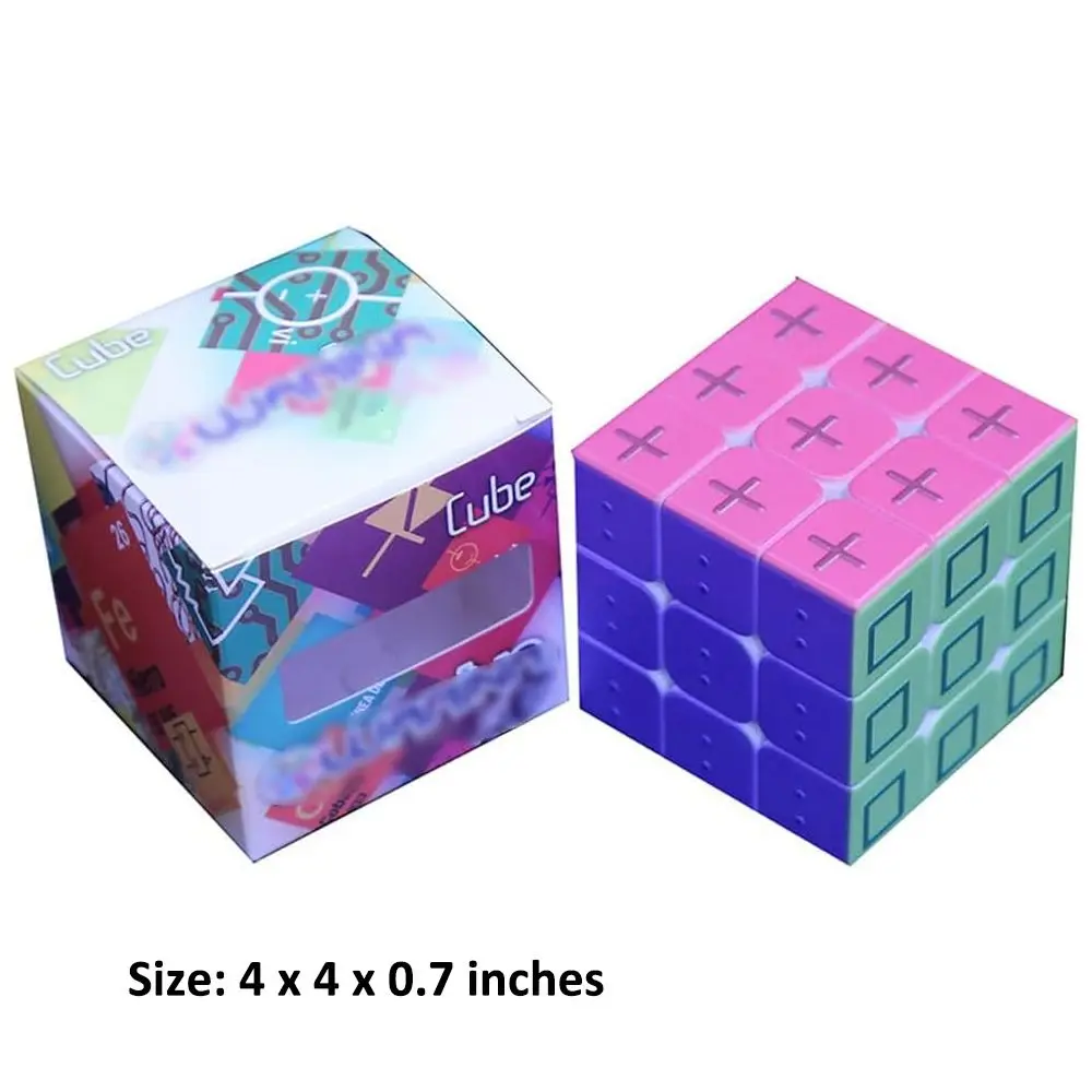3x3x3 3D cubo de velocidad ciega rompecabezas figura geométrica en relieve cubo mágico rompecabezas efecto de huella digital juegos educativos IQ artículo
