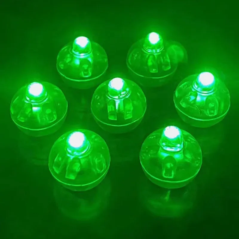 100/150PCS Mini LED Decorative Balloon Light Seven Colors Glowing Small Sphere Festival Party Atmosphere Decoration Props