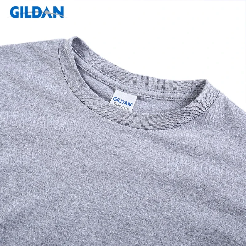 Gildan Brand Summer Men T-Shirt 100% Cotton Men Tshirt Casual Short Sleeve O-Neck T Shirt Comfortable Solid Tops Tees Oversized