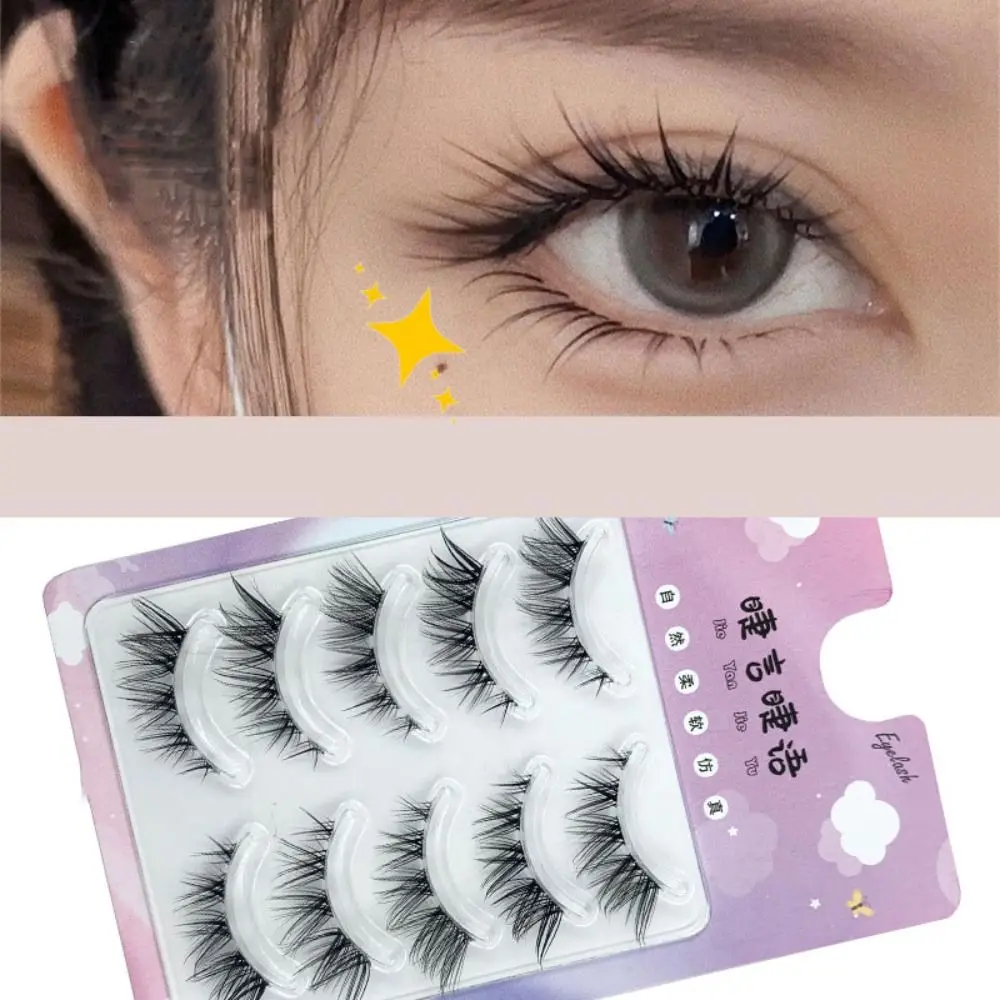 Practical Wispy Full Strip Lashes DIY 5-12mm Comic Style Grafting Eyelashes Cat Eye Lashes Korean Eyelashes Extension Party