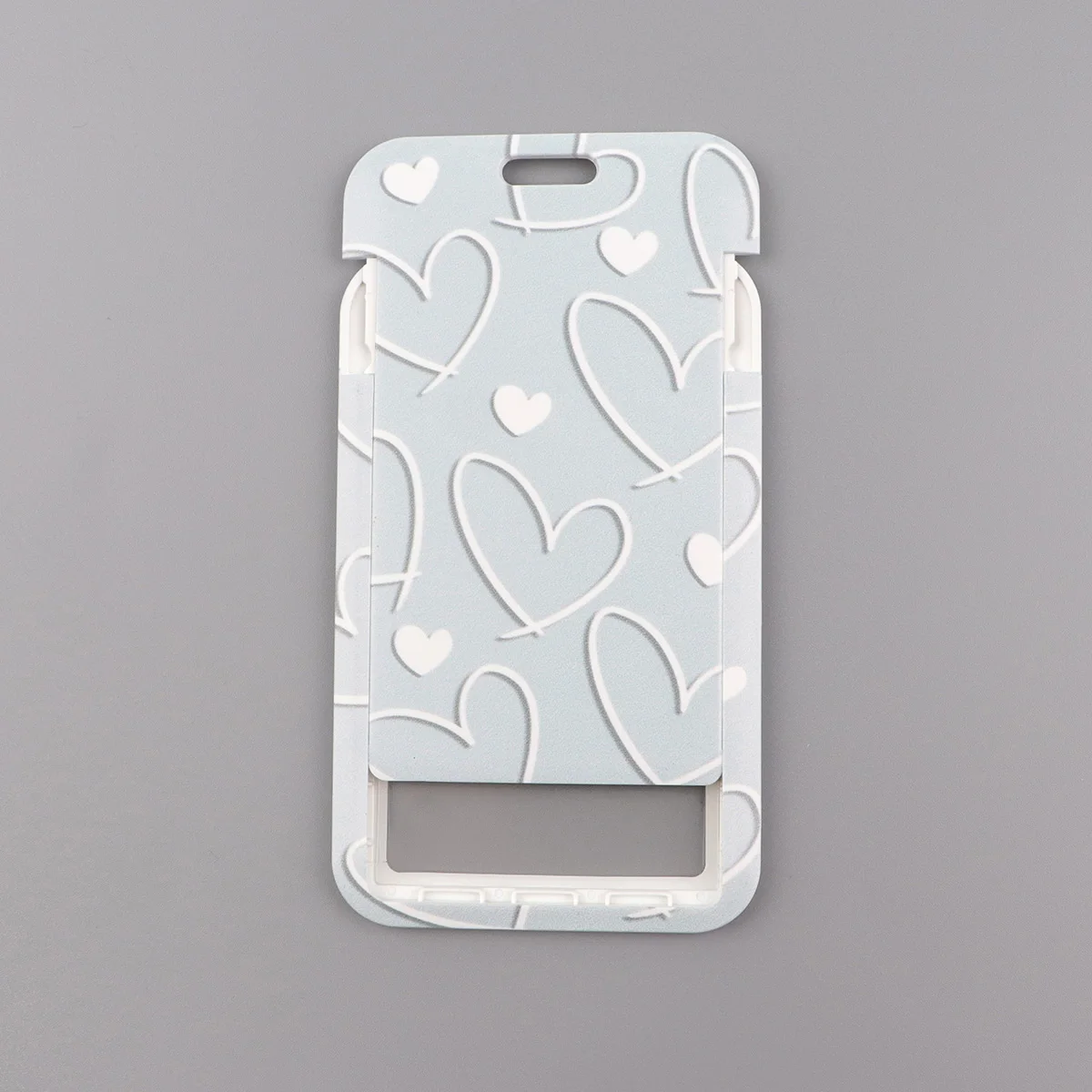 Herzförmiger Ausweishalter im minimalistischen Stil, Schlüsselband zum Umhängen, für Karten, Ausweise, Fitnessstudio, Schlüsselanhänger, Schlüsselring, Accessoires, Geschenke – Detail 6