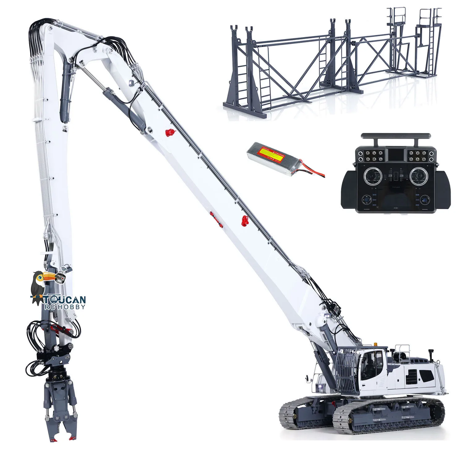 LESU 1/14 960 RTR RC Full Hydraulic Demolition Excavator Radio Control Digger Frsky XE Radio Trucks Vehicle Car Model Toys